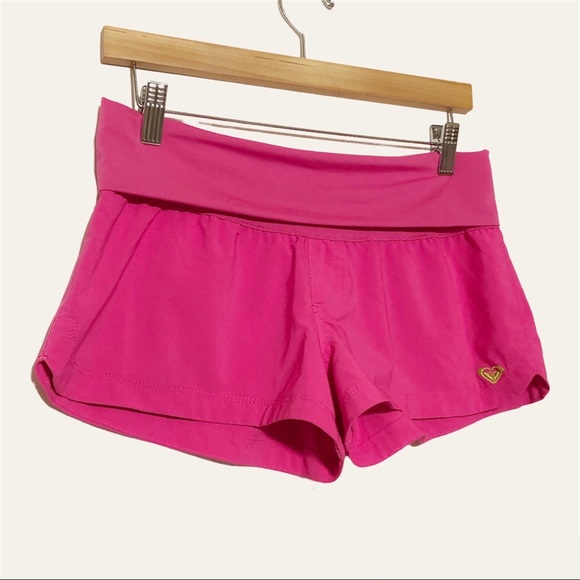 Roxy Comfy Foldover Waist Beach Shorts - Picture 3 of 11